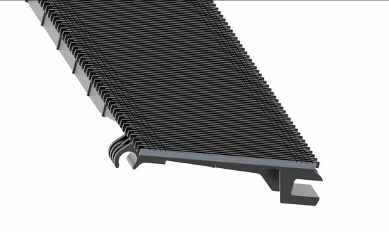 Type 1000 Die Cast Aluminum Pallets 2 Sides Yellow Demarcation Escalator Spare Part