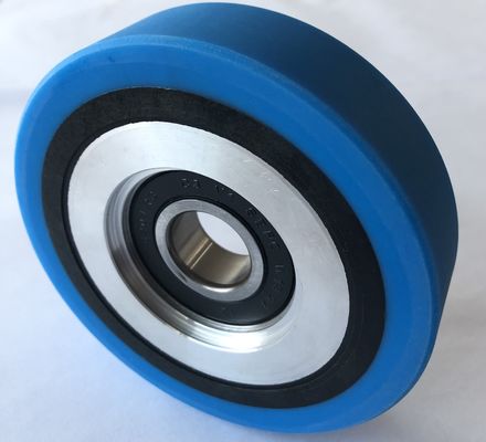 Step chain roller; 100x25, PA+steel Hub roller, with Bearing 6204, Pin 20
