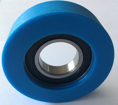 2RS PU Step Chain Roller 100x25 Hub Type Roller With Bearing 6206 Pin 30